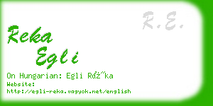 reka egli business card